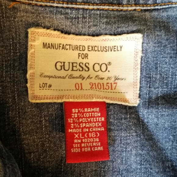 Guess Kids size 16 denim jacket - Picture 2 of 4